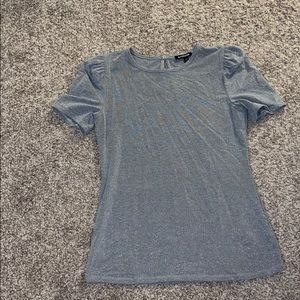 Express Metallic gray blouse